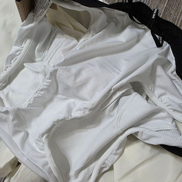 Nike Aeroswift DRI-FIT ADV 2" Lined Running Shorts L White Black FN3349-010 New - Picture 13 of 16